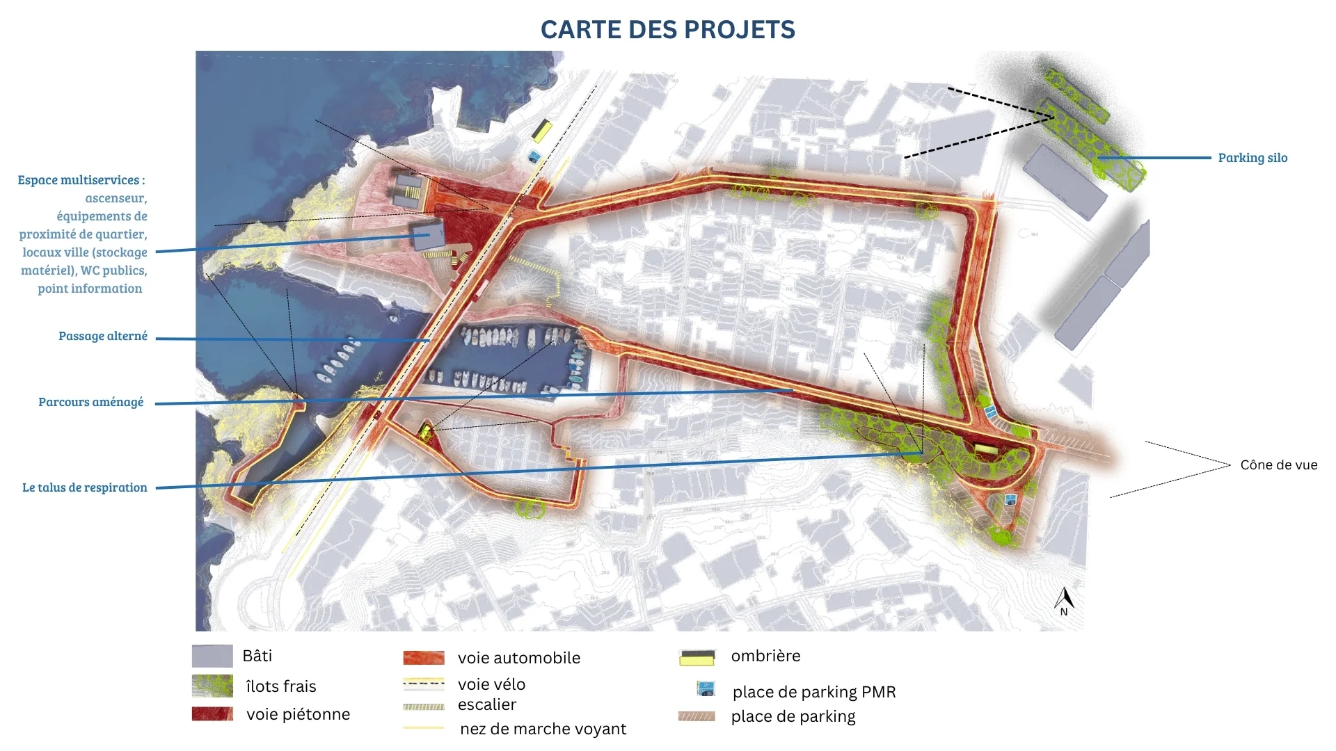 Carte des projets